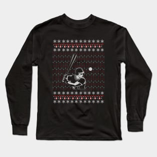 Baseball Ugly Christmas Sweater Gift Long Sleeve T-Shirt